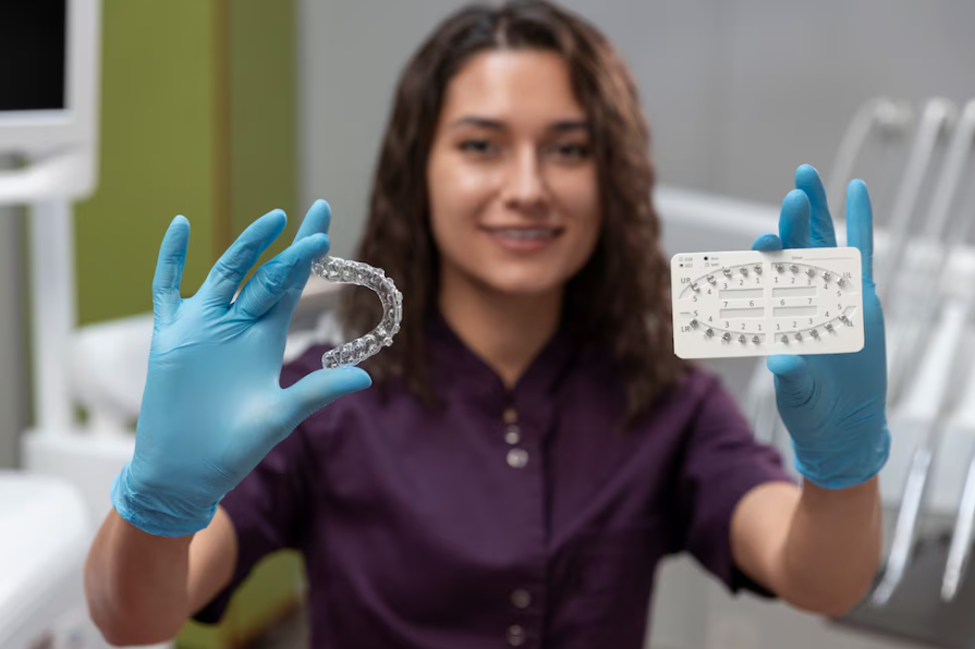 Invisalign clear aligner treatment