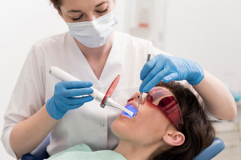 Laser dental treatment