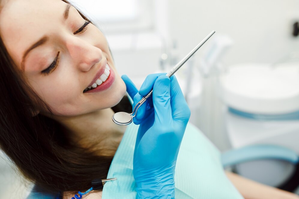Professional teeth whitening treatment